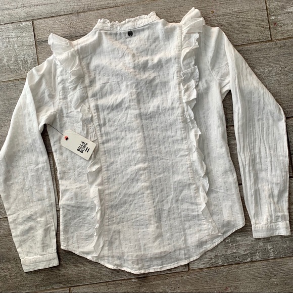 🔥🔥BILLABONG - RUFFLE LS BUTTON DOWN TOP 🔥🔥 - Picture 6 of 6